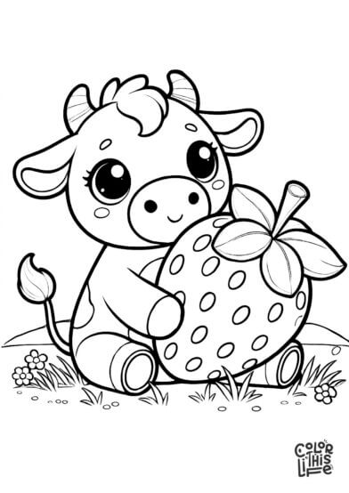 cow coloring page