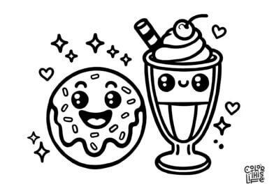 Cute Food Coloring Pages – Free to Download and Print