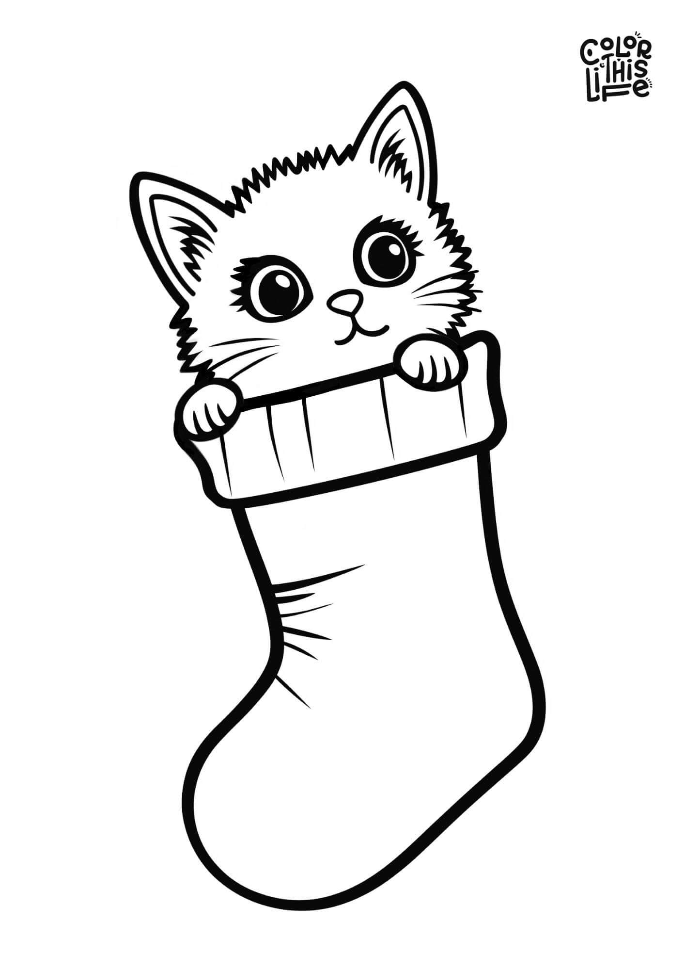 Free Printable Cats Coloring Pages - Color This Life