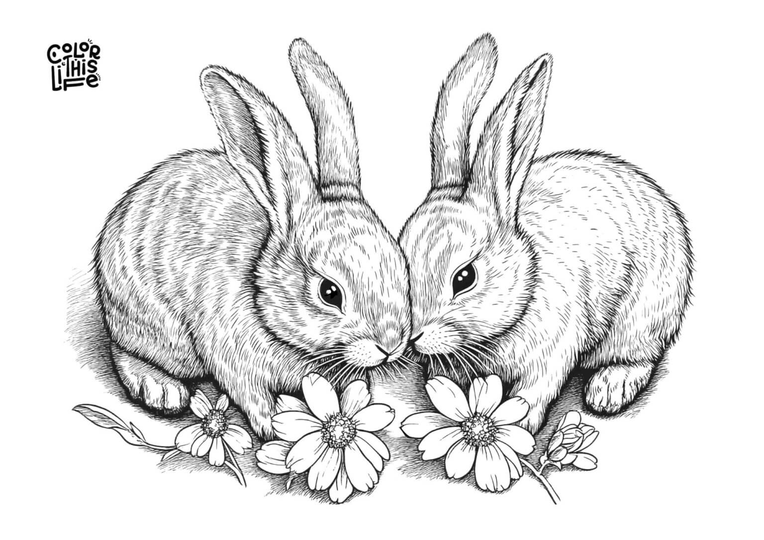 Spring Flower Coloring Pages (Free Printable)