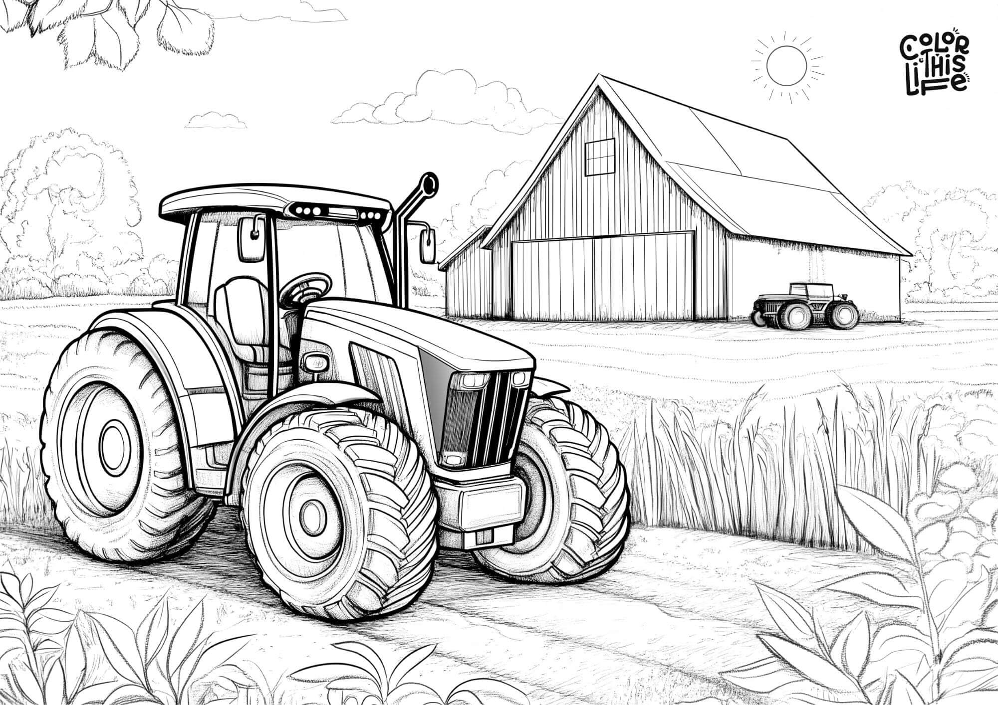 Free John Deere Printable Coloring Pages 2025 